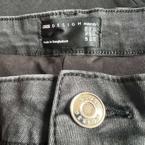 Asos Washed Black Maternity Ultimate Skinny Jeans, US12 - Picture 4 of 8